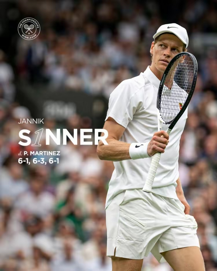 拉沃尔杯轻取温网,辛纳高光表现 拉沃尔杯轻取温网,辛纳高光表现